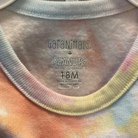 Peanuts Pastel Tie-Dye Sweater Set - Picture 6 of 6